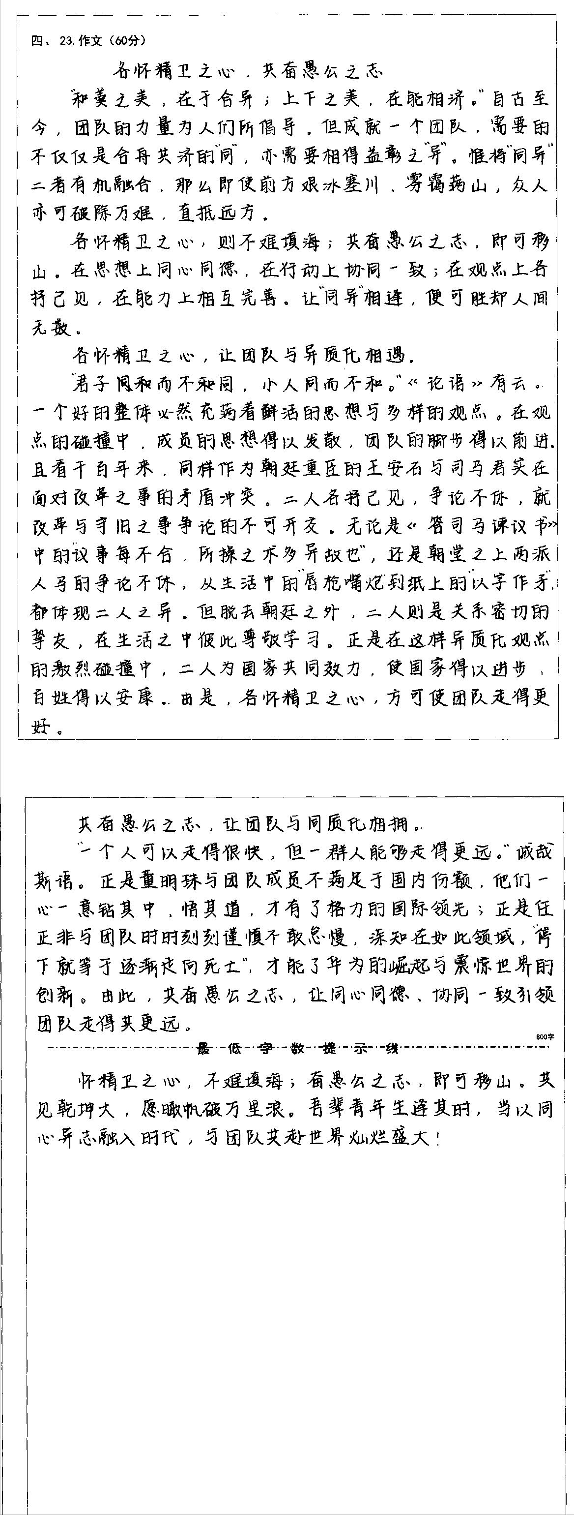 求同存异类的语文作文题目,求同存异作文