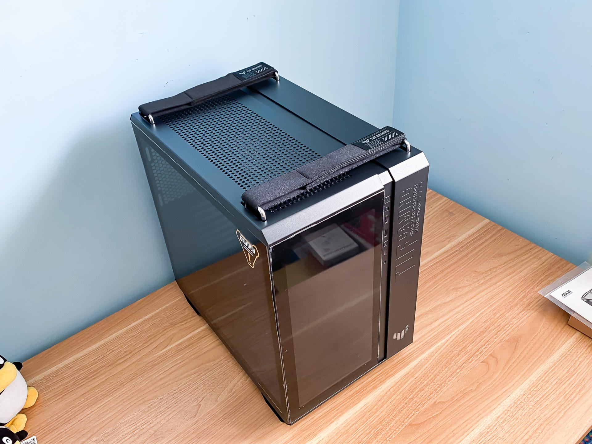 华硕tuf502机箱评测,tuf502弹药库风道布置教程