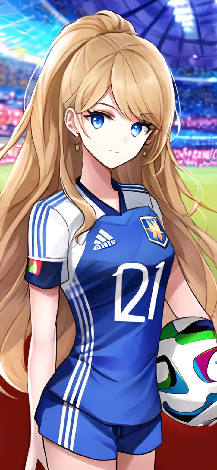 ai绘画足球宝贝图片大全可爱简单,足球宝贝ai绘画