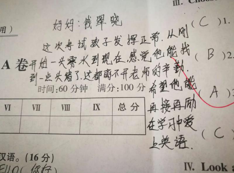 学生试卷满分家长签字意见,学生试卷考得不好家长怎么签字