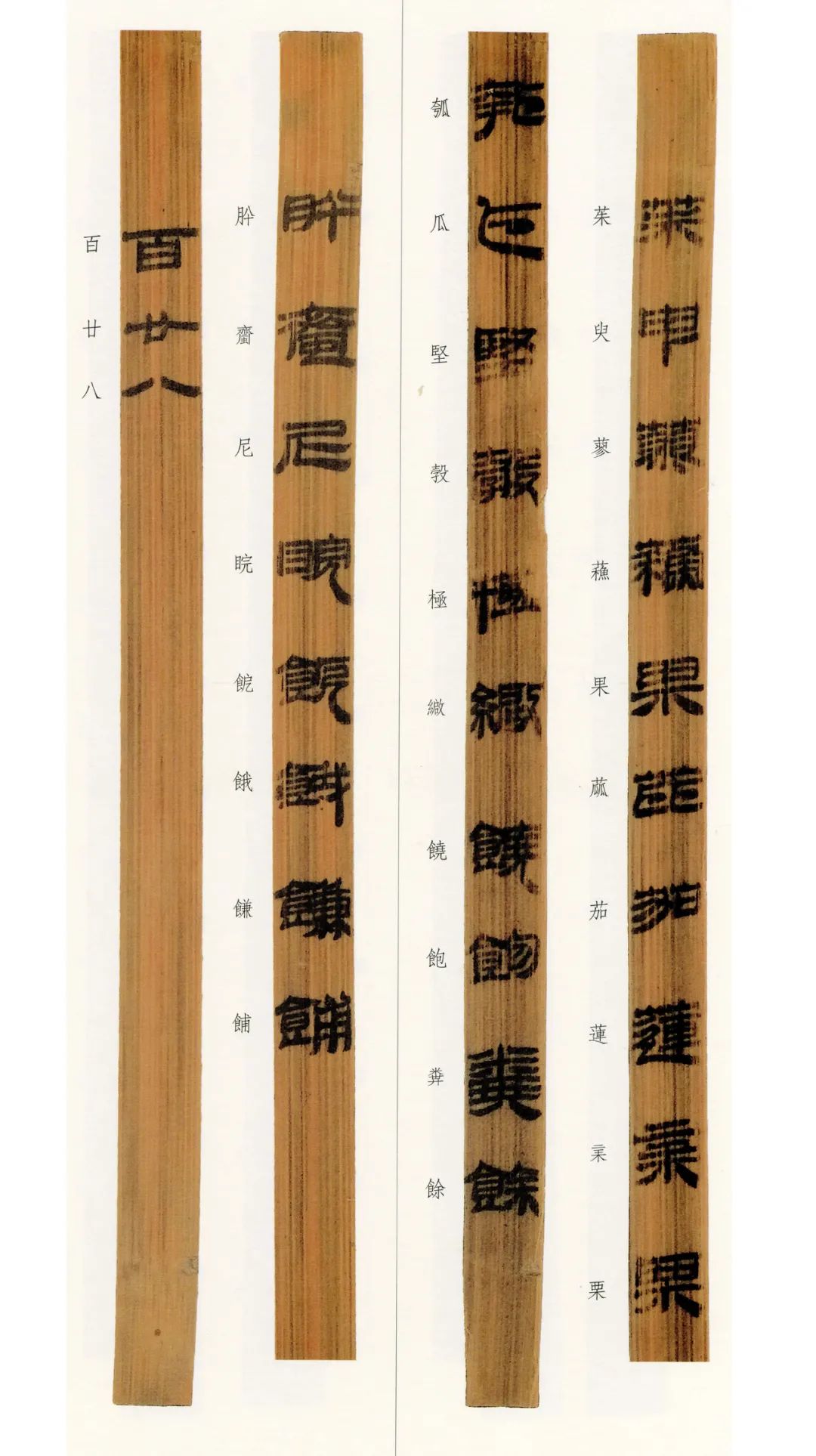 西汉竹书,西汉竹简草隶书法作品