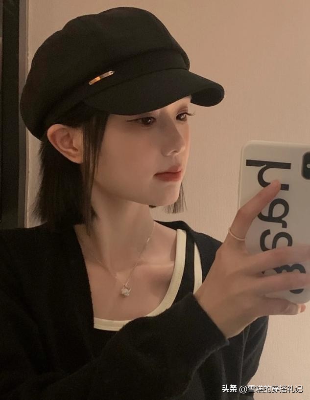 适合大圆脸的毛毛帽子女冬季兔毛,圆脸适合什么帽子最新款