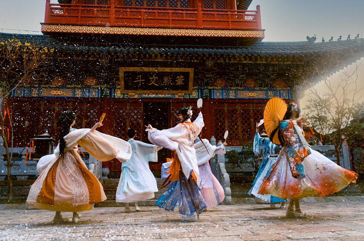 景区唯美汉服巡游活动方案,郑州园博园花朝会汉服游园会