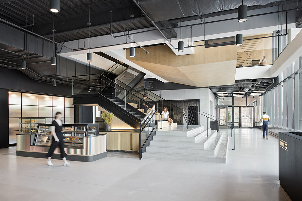 轻奢酒店风纽约Dock72写字楼大堂与公共空间设计欣赏