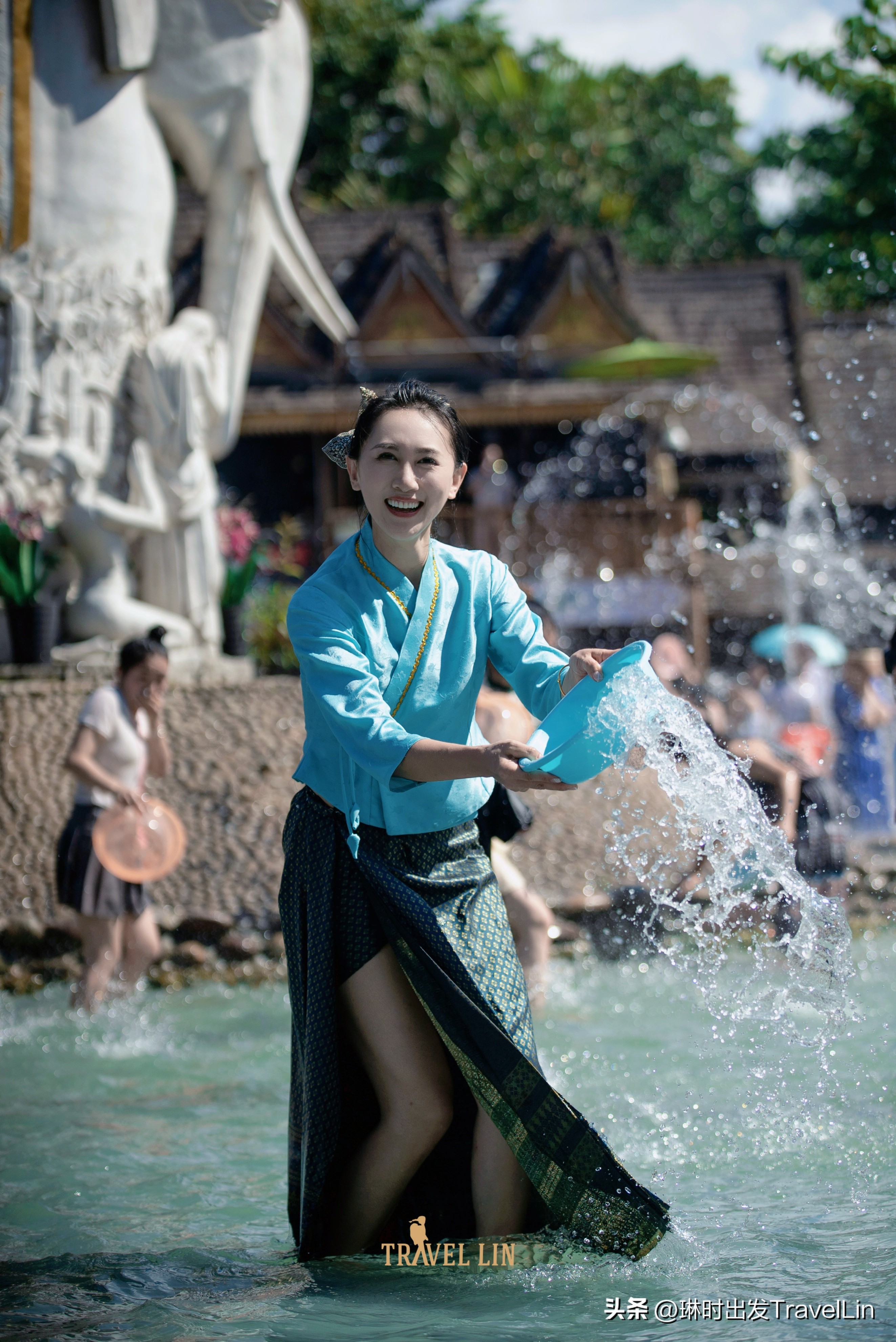 西双版纳泼水节旅游全攻略,西双版纳傣族园泼水节高清图片