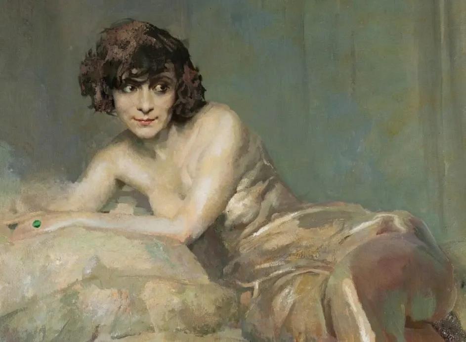 一幅很美的全是女孩子的油画,学院派油画欣赏女孩