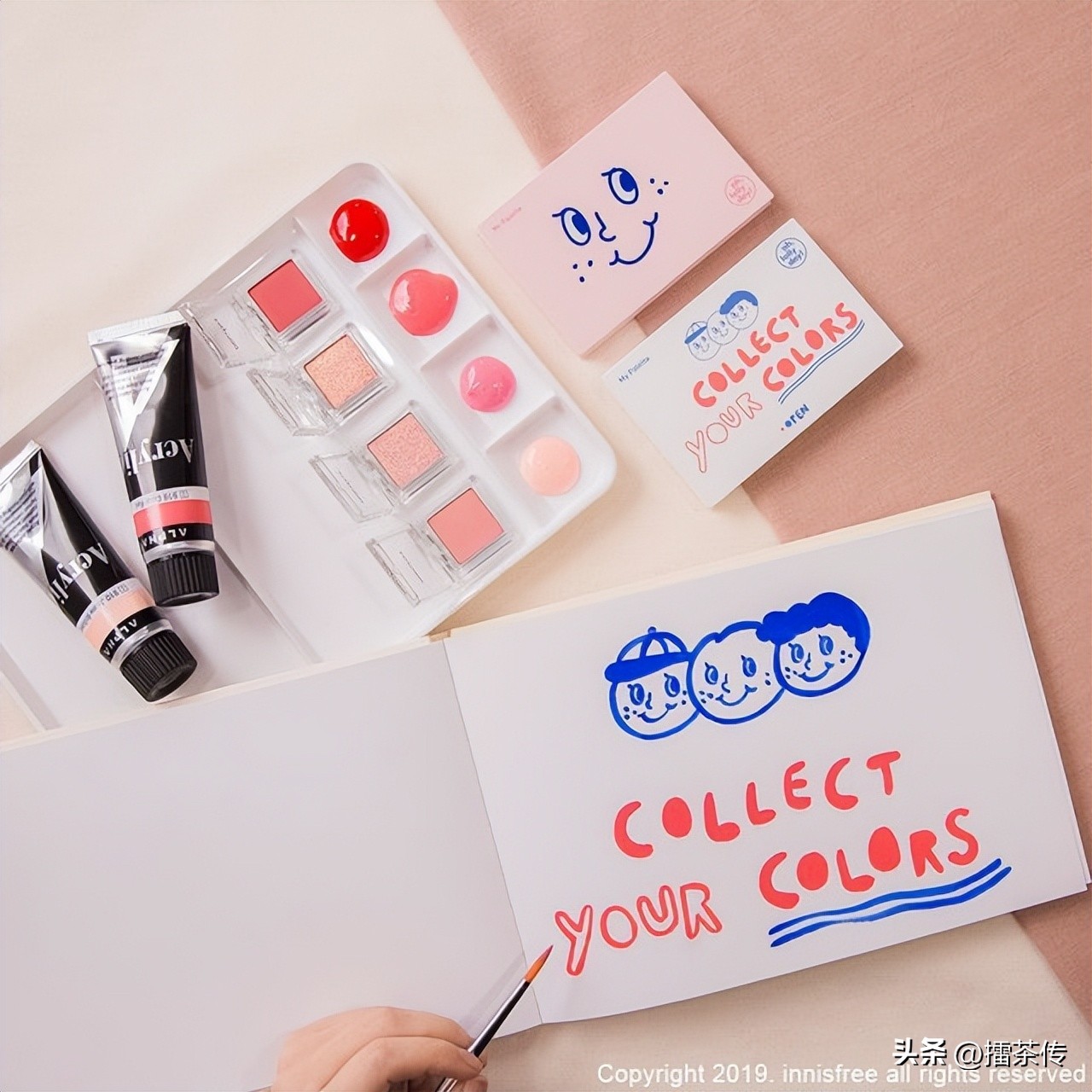 innisfree四色眼影盘,innisfree四色眼影红豆南国