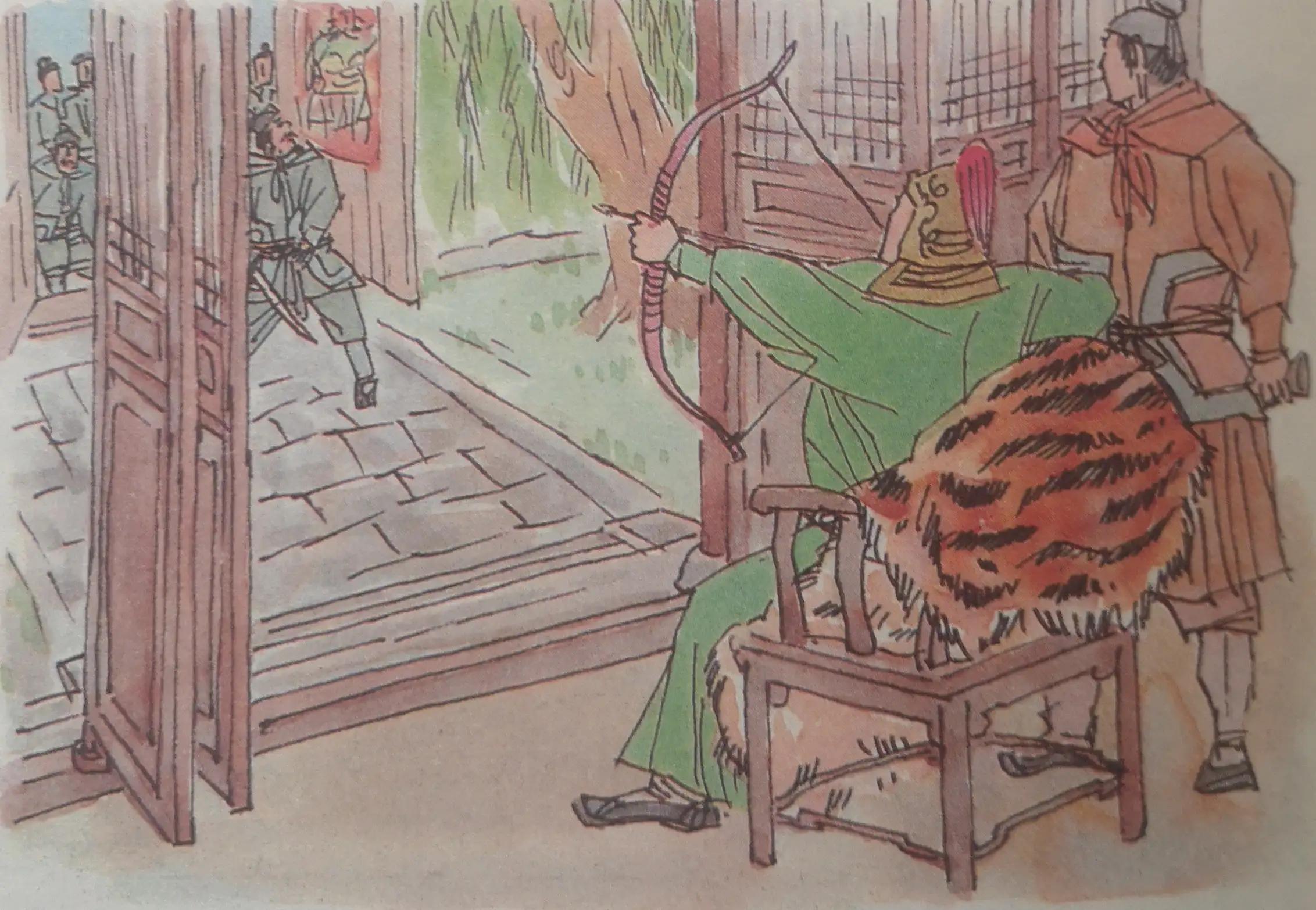 83版水浒传小李广花荣出场,水浒传第15回小李广夜闹清风寨