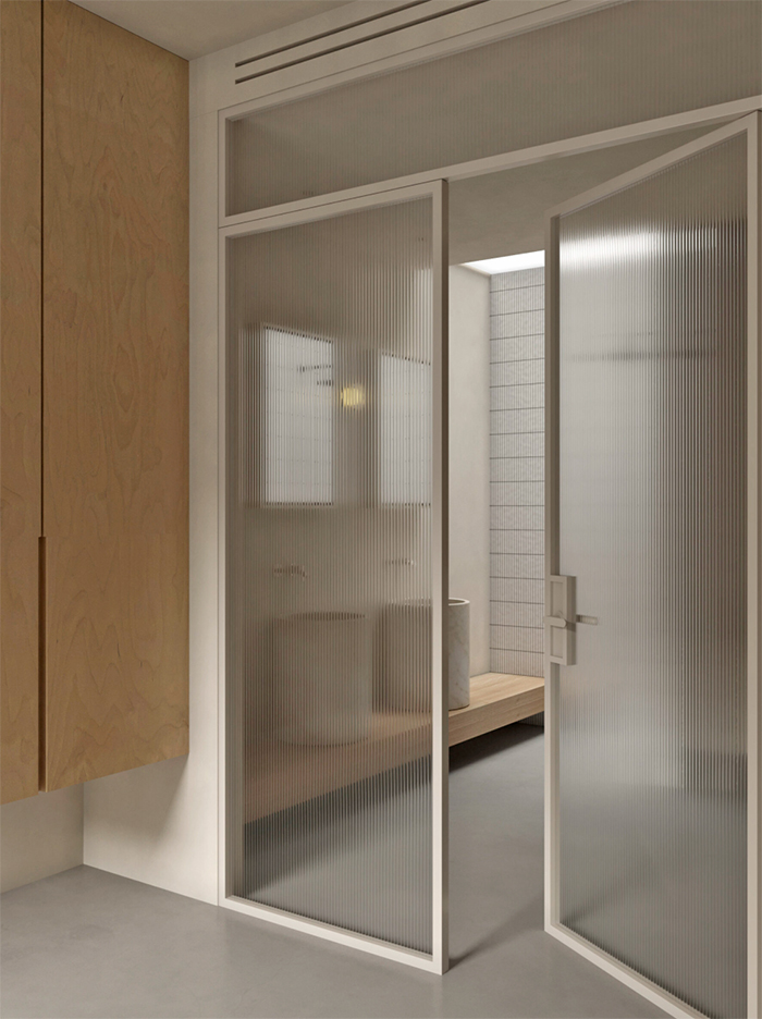 微水泥加原木装修效果小户型,微水泥设计风格小户型