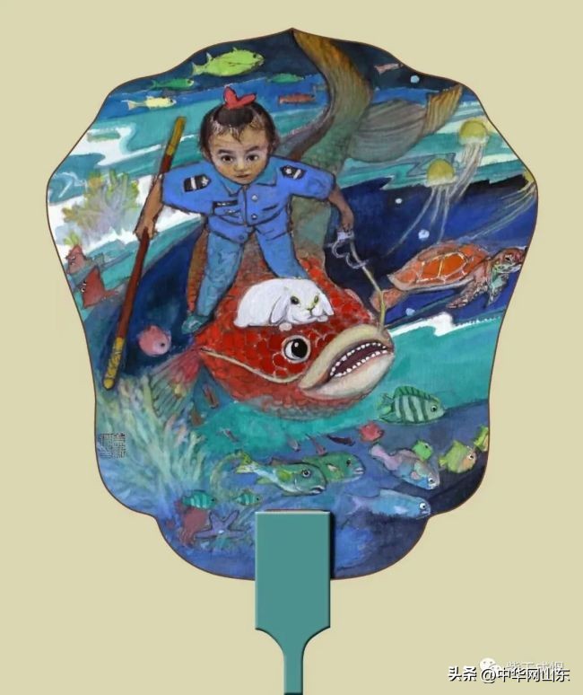 著名画家马新胜的“童画”礼物：我和兔子有个约会