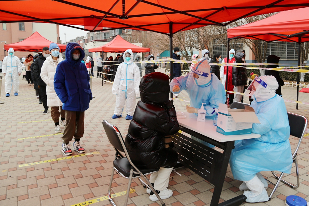 天寒地冻人心暖大港中医人28个点位助力滨海二筛