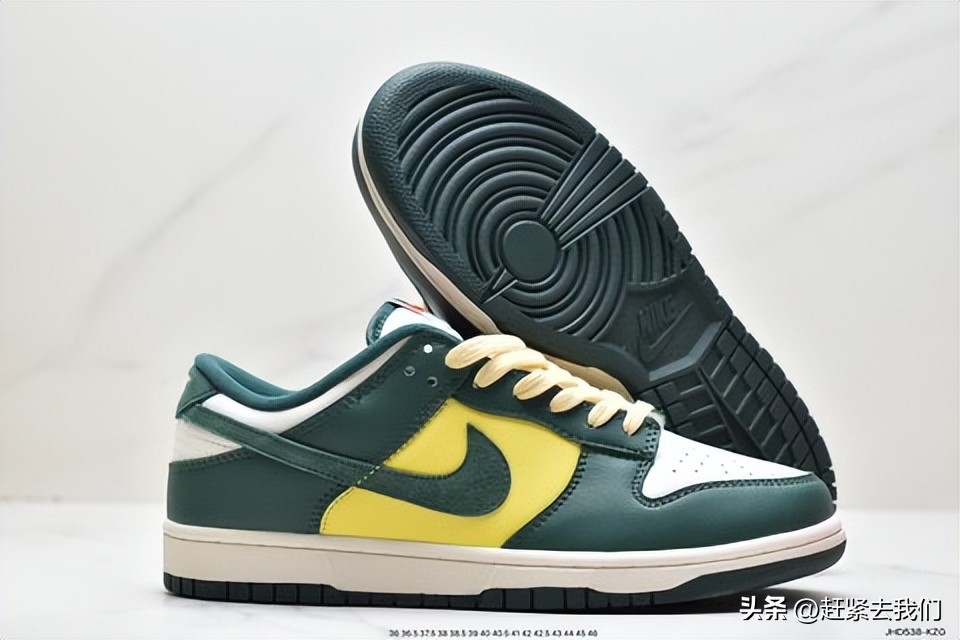 sblowdunk低帮板鞋细节,巴西配色sbdunk