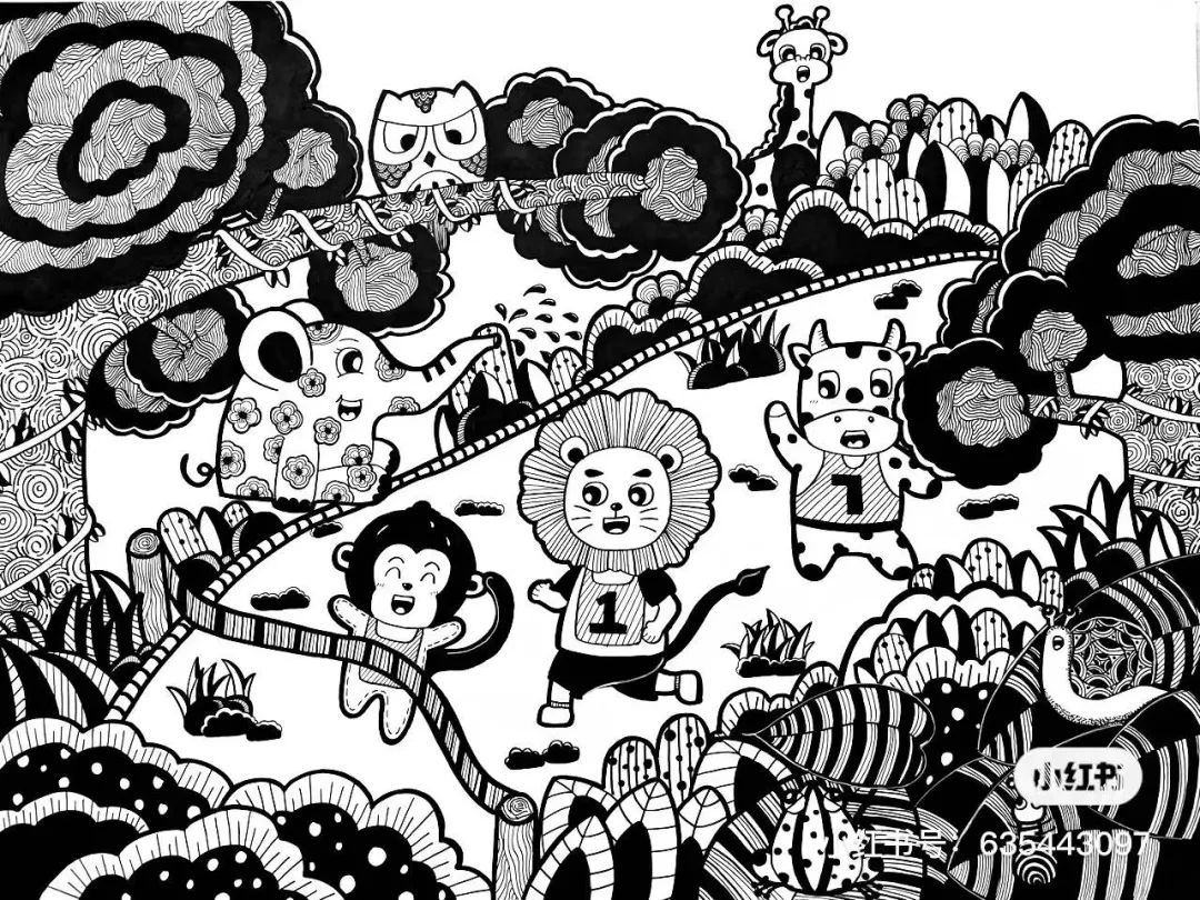 50张设计感十足的创意线描，随手画就能创造美，零基础也可以画