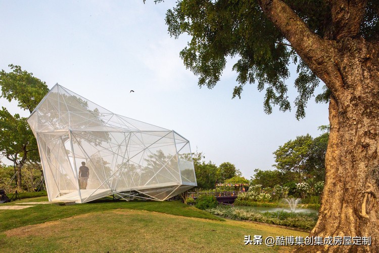 新加坡空气网亭，3D打印的不锈钢‘灯笼’/AIRLAB