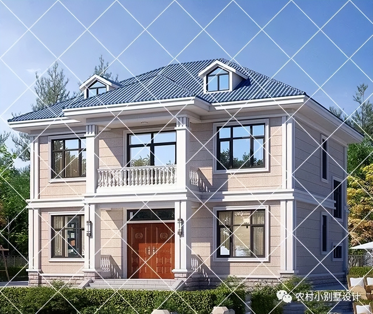 15套占地不足80平方二层农村自建房别墅设计；小宅基地玩出大花样