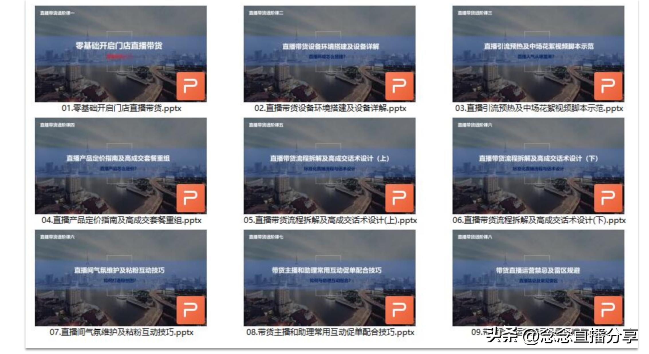 抖音主播直播培训ppt,直播带货主播培训课程ppt教程