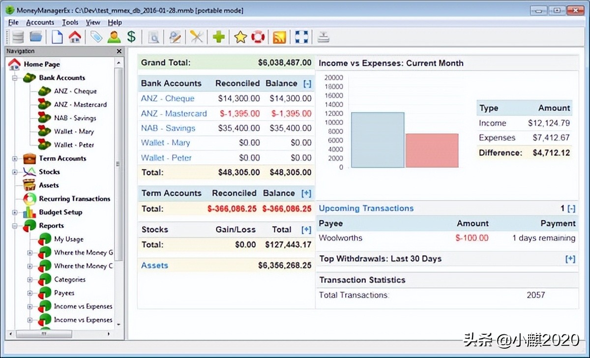 开源免费个人财务管理工具MoneyManagerEx1.5.14+x64中文免费版