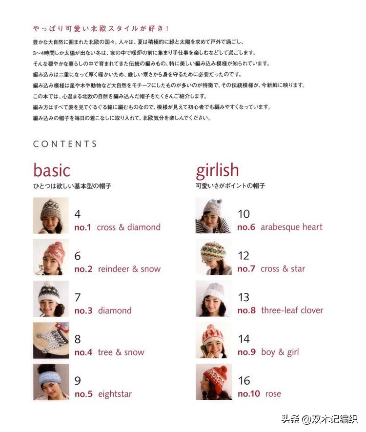 提花字母帽子,时尚北欧帽子图
