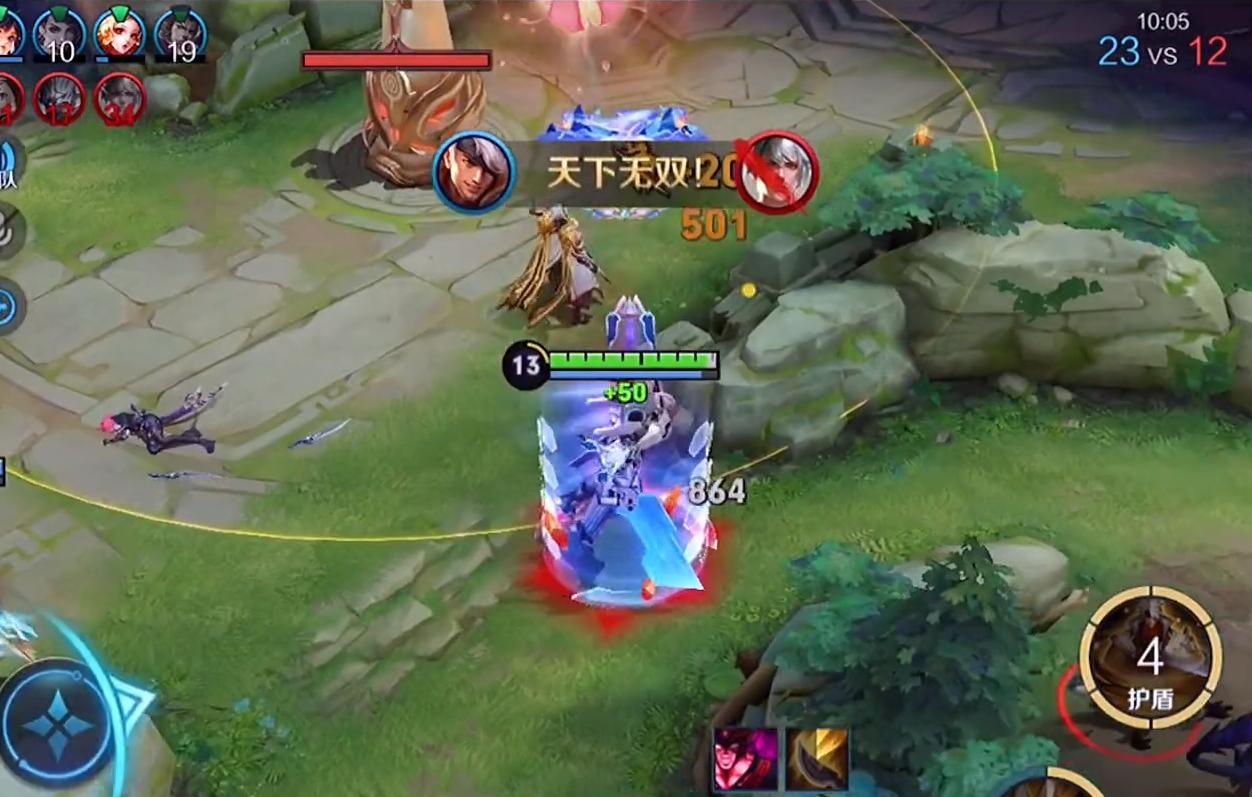 王者荣耀夏侯惇边惩五烧流出装,王者荣耀夏侯惇丝血追着对面打