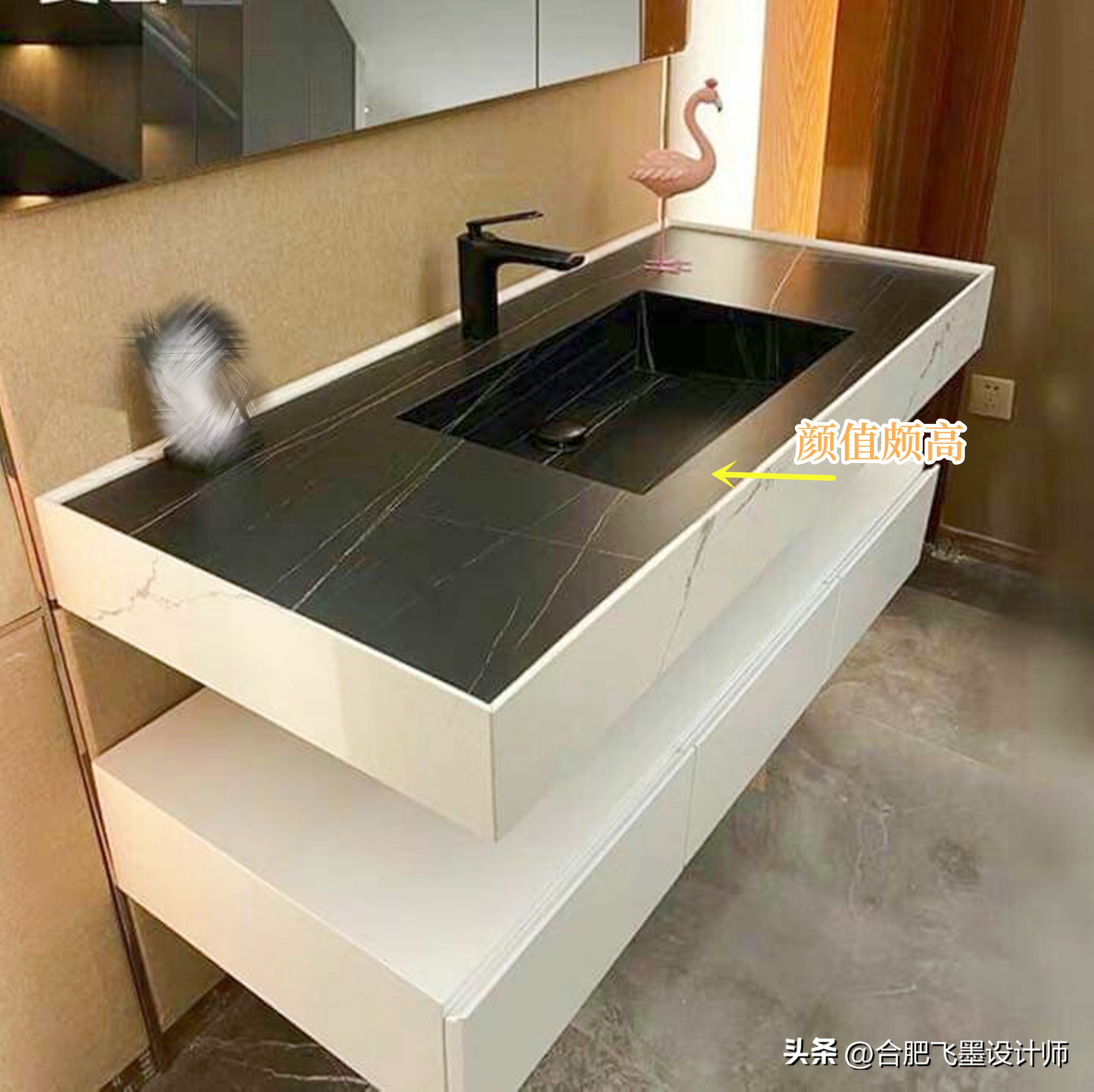 洗漱台台面布置推荐,台面凸出洗漱台