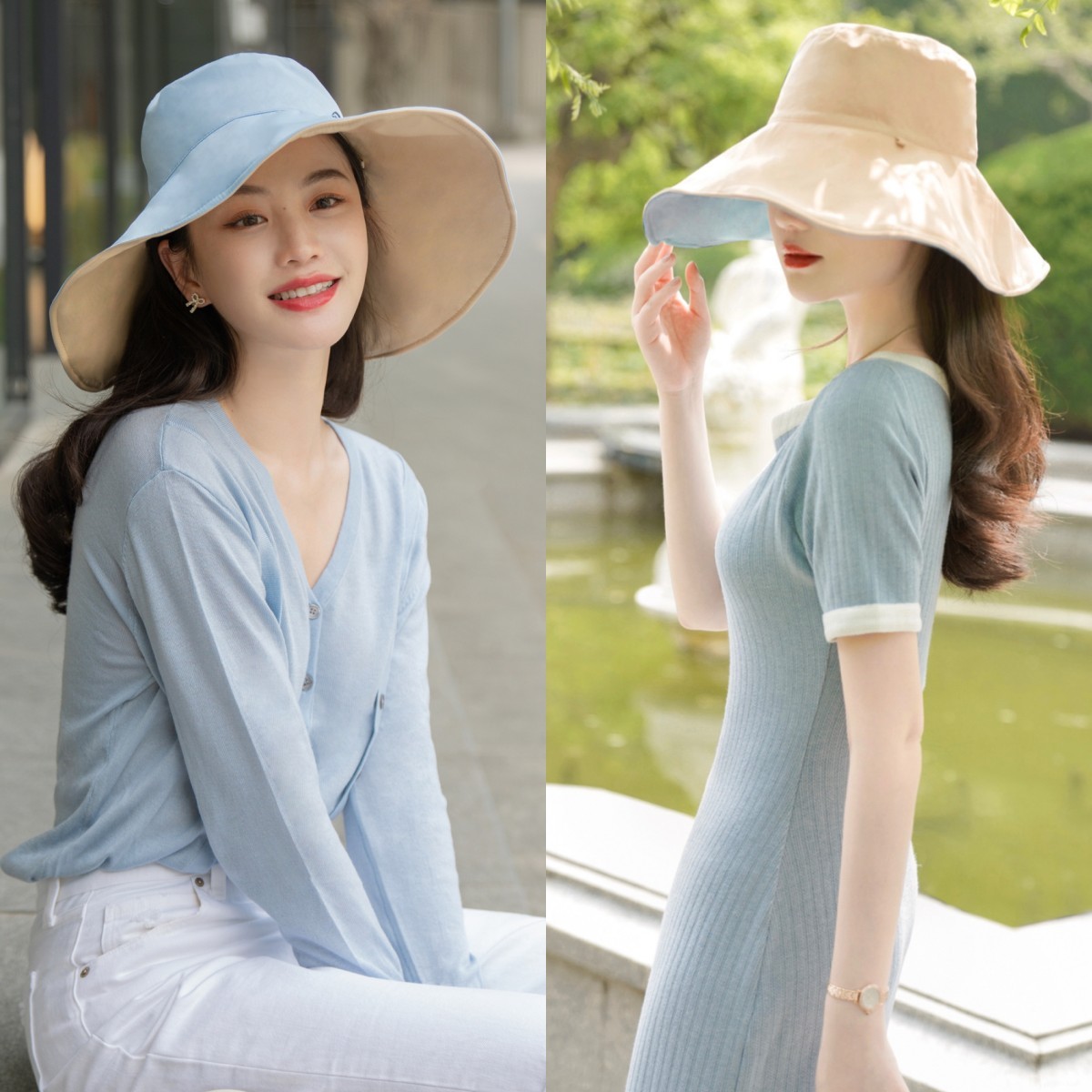 一年四季都可以戴的渔夫帽,渔夫帽真的谁戴都好看