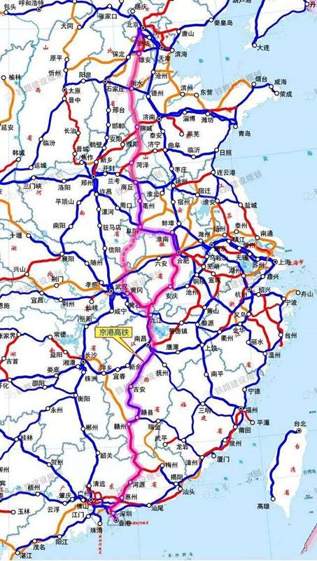 沪苏湖高铁规划车次,连通鄂豫皖高铁路线图