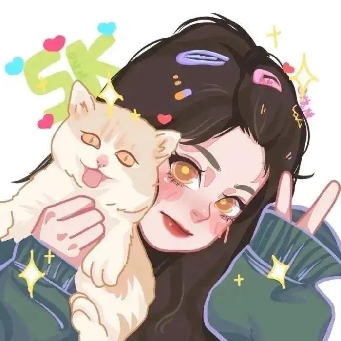 三人闺蜜头像仙气古风高颜值动漫,海绵宝宝与派大星的三人闺蜜头像