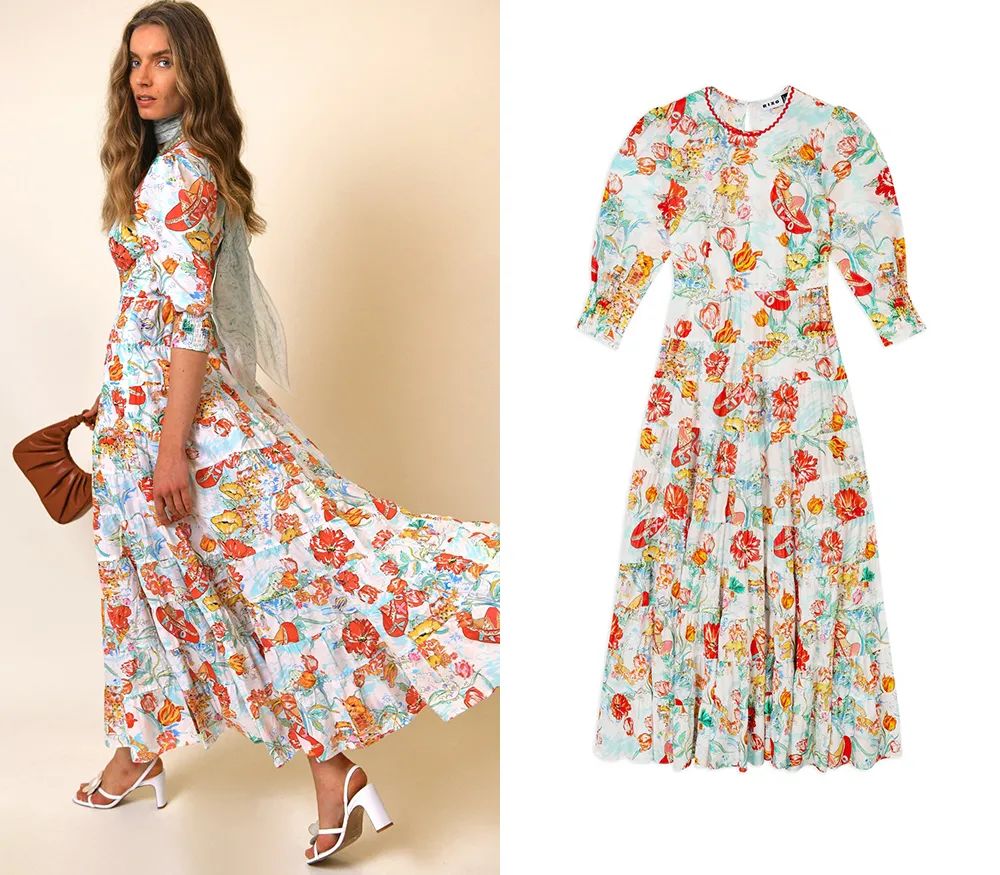 孟晚舟穿的白色连衣裙是什么品牌,孟晚舟同款连衣裙大码