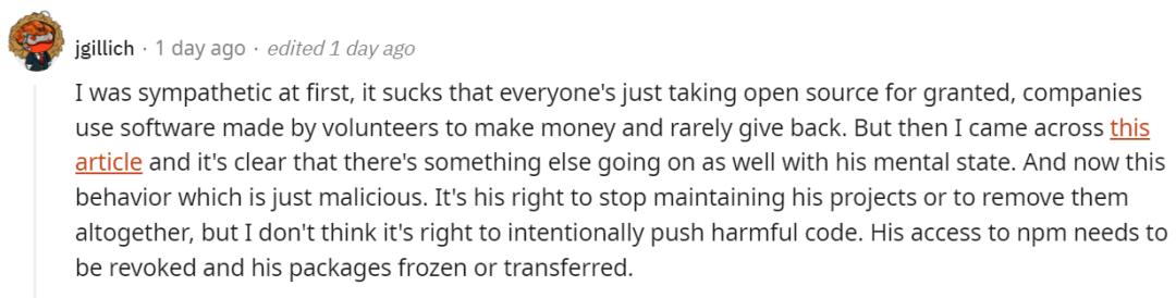 拒绝白嫖，开源项目作者删库跑路，数千个应用程序无限输出乱码