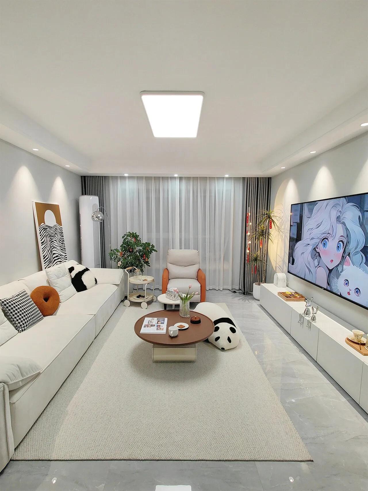 20平客厅新式设计,20款极简风客厅