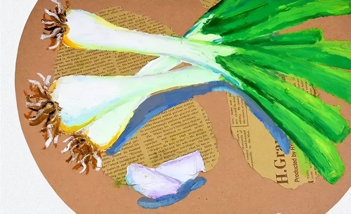 疯狂的大葱油画棒,大葱重彩油画棒