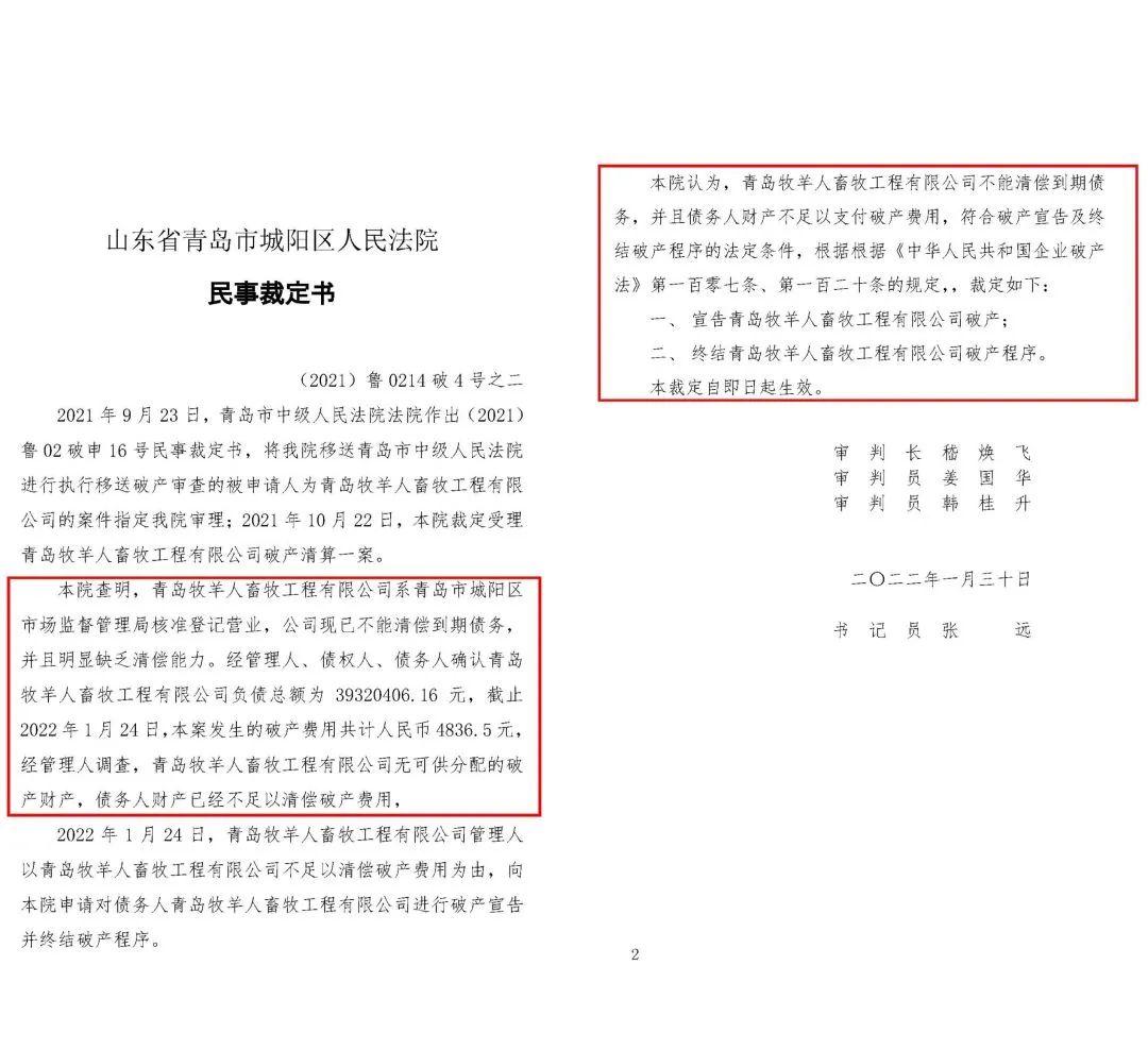 青岛大牧人事件,大牧人股权纠纷进展