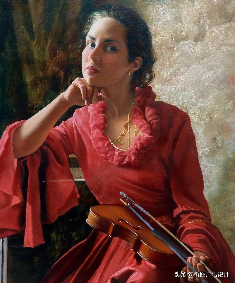 俄罗斯画家笔下的少女,俄罗斯油画人物写真