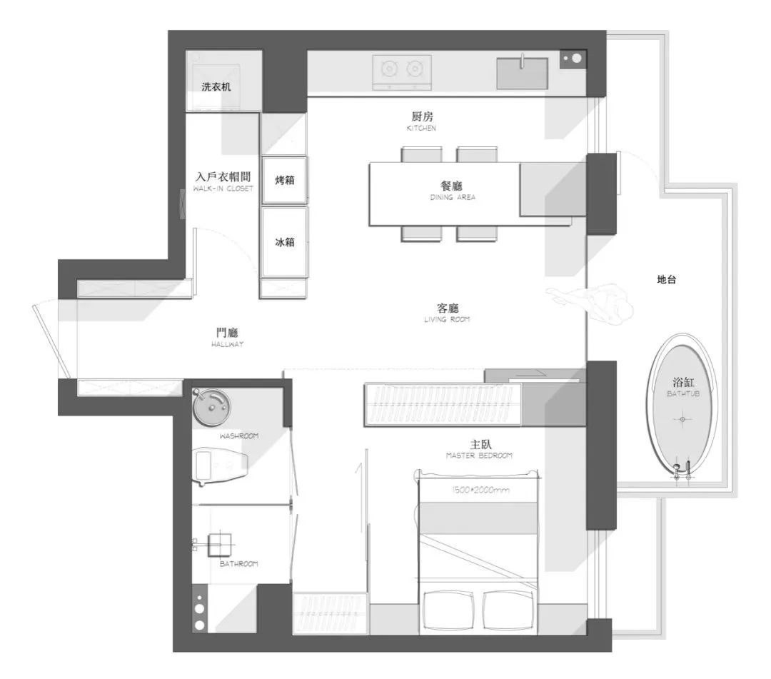 公寓秒变一室一厅,公寓一室一厅改造
