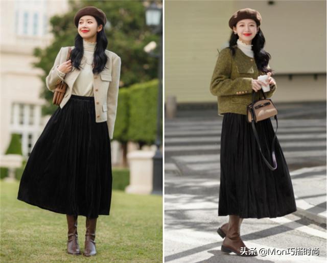 适合小个子显瘦又好看秋冬长裙,半身裙长裙显瘦推荐