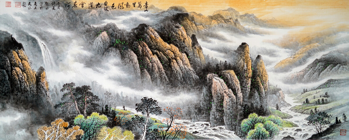 难得一见国画的图片,乾坤清气国画高清图