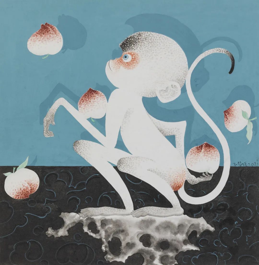 严谨细致的书法,水墨气韵生动的线描