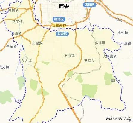 西安市区划分详细图,西安市新城区地图区域划分