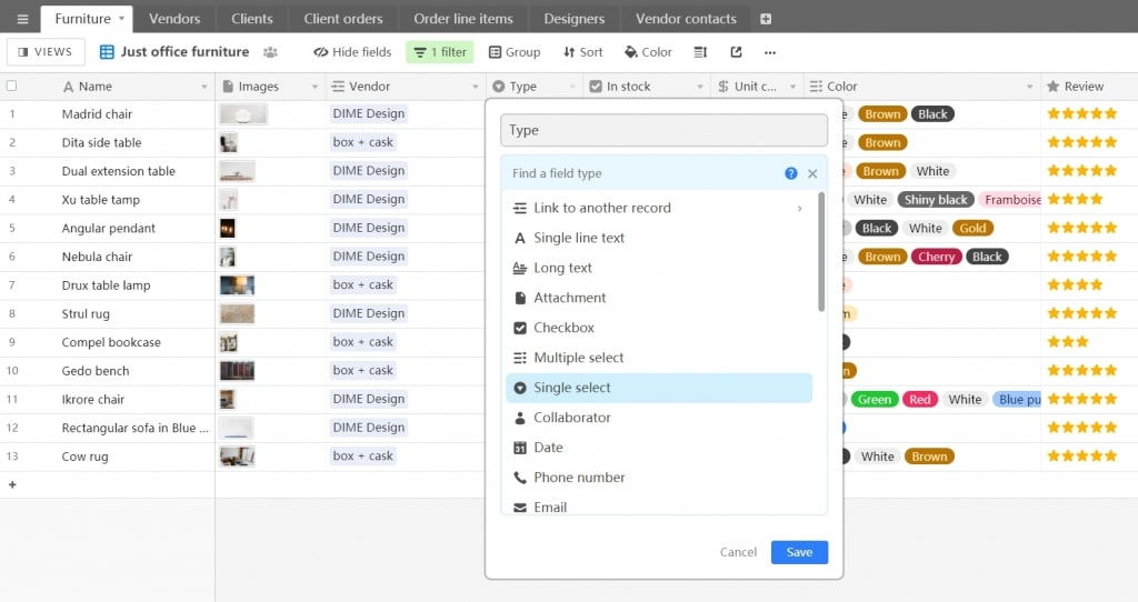 airtable如何无代码搭建应用,airtable使用教程
