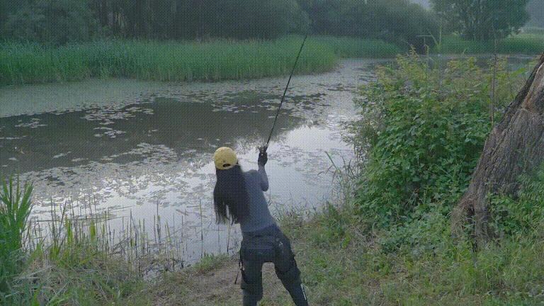真实女钓手与网红女钓手对比,网红女钓手钓大鱼集锦