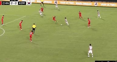 国足选拔队战平日本朱辰杰防守,开门黑足球王国