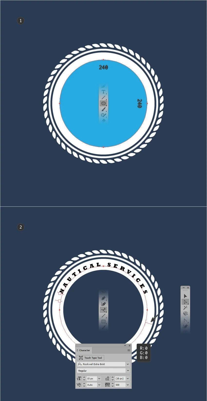 航海主题徽标,航海公司的徽标