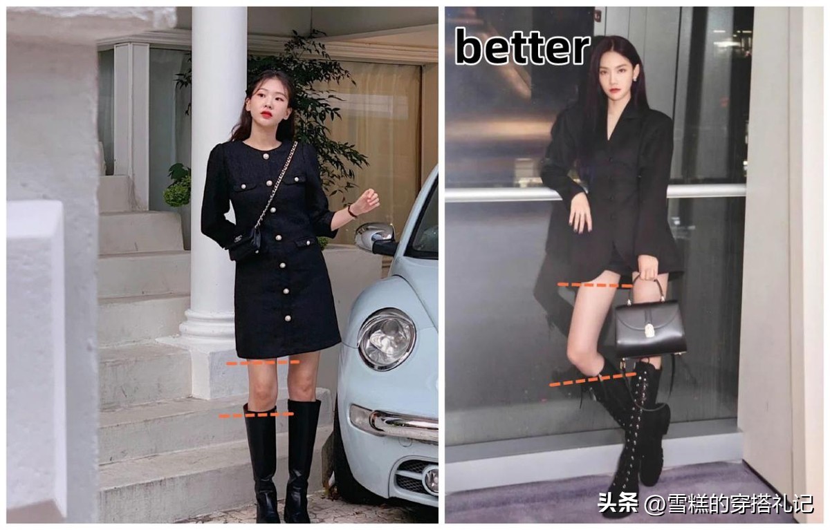 v口长靴显腿直吗,买靴子平口还是v口显腿直