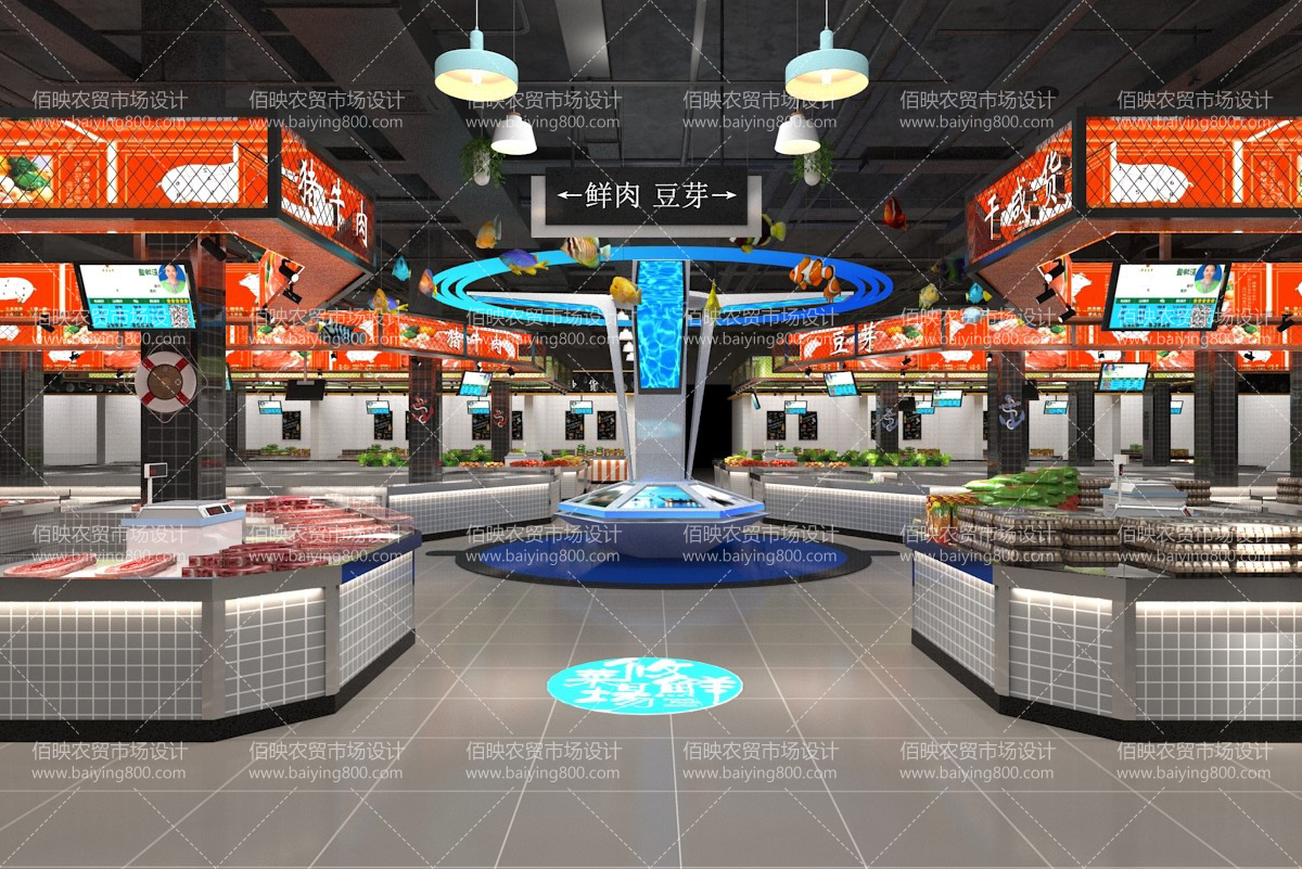 农贸市场设计与改造,现代农贸市场规划设计方案