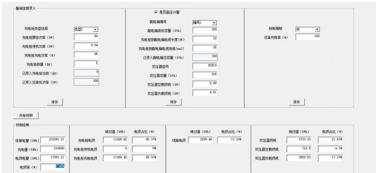 电动汽车充电站电损研究及电损管理软件开发应用