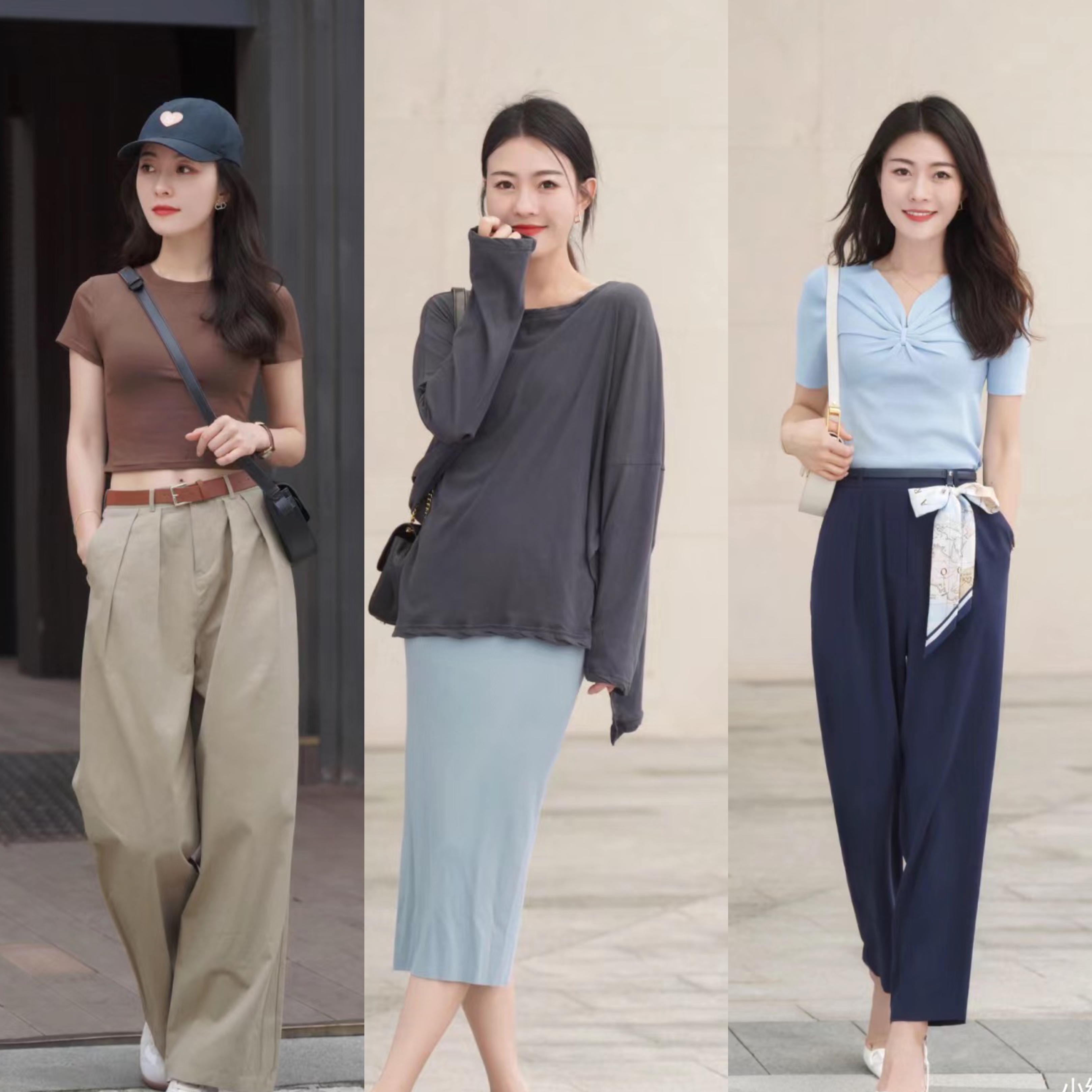 夏季清凉显瘦长裤穿搭,夏天穿的超酷的短裤穿搭