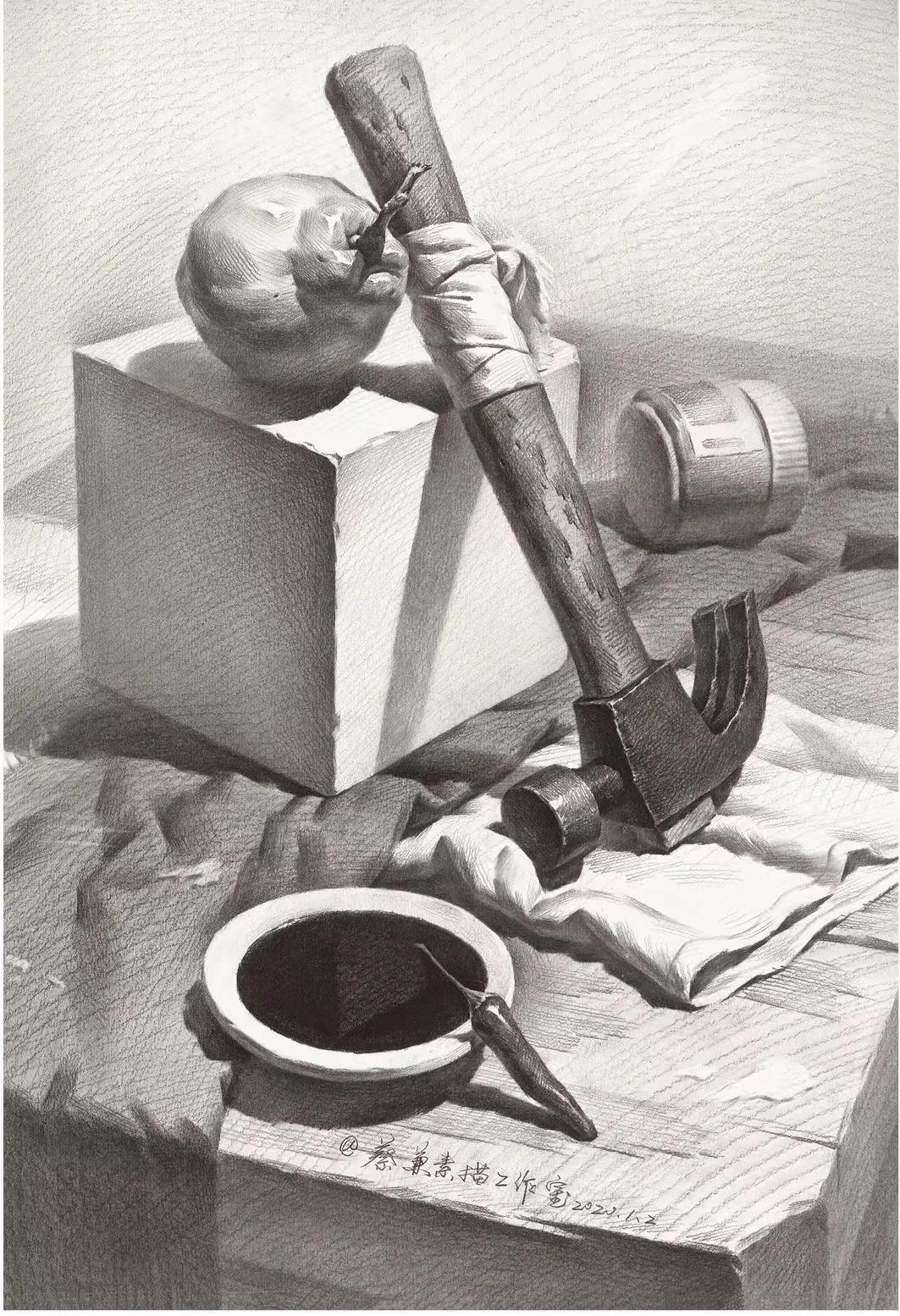 素描暗部画糊了,素描静物暗部该重到什么程度