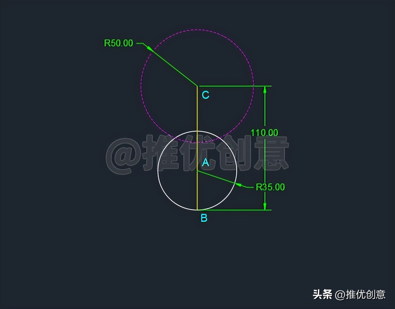 简单的水滴,cad制图水滴