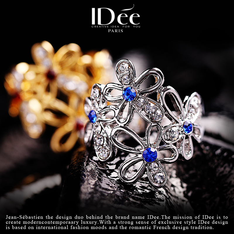 香奈儿法式复古蕾丝花朵戒指,法式复古蕾丝花朵戒指