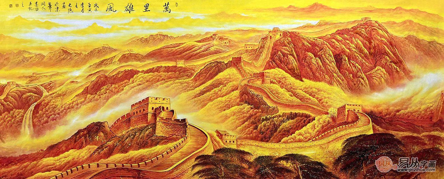 沙发背景山水画玄关挂画怎么选,沙发长180挂山水画选多大尺寸最好